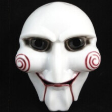 Saw Puppet Mask Creepy Scary Horror Costumes Prop Mask Unisex Cosplay Fun