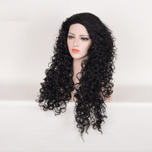 Cosplay Moana Maui Wig Black Style Afro Kinky Curly Long Messy Hair Wigs Full G5