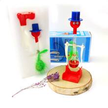 (Red) Toys Retro Novelty Glass Happy Drinking Bird Bobbing Dipping Dippy Einstein Duck