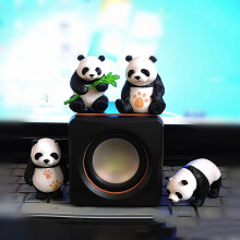 Lovely 4pcsset Mini Panda Action Figure Collection Toys Cake Gift Topper