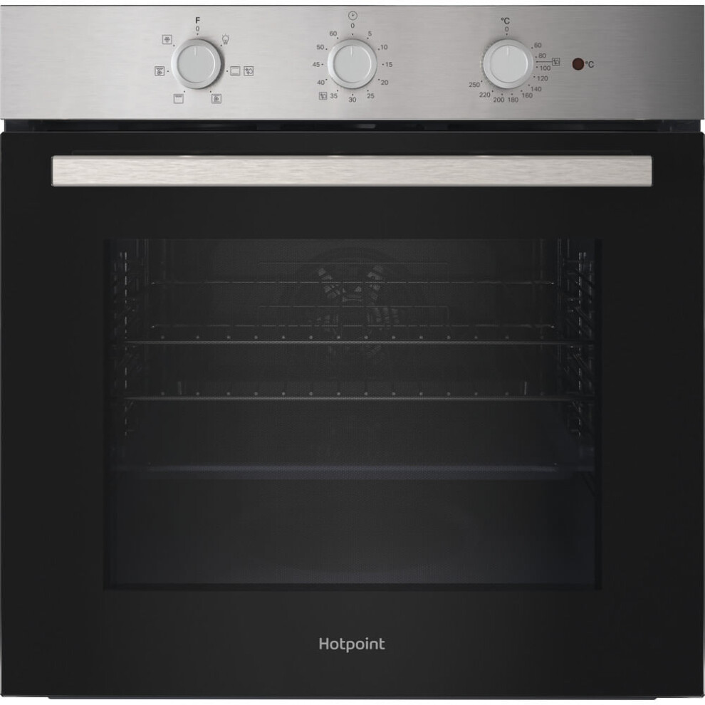 Hotpoint Light/Black Class 2 60Cm Built-In Single Multifunction Oven With Multiflow Ho235hxuk - Image 8