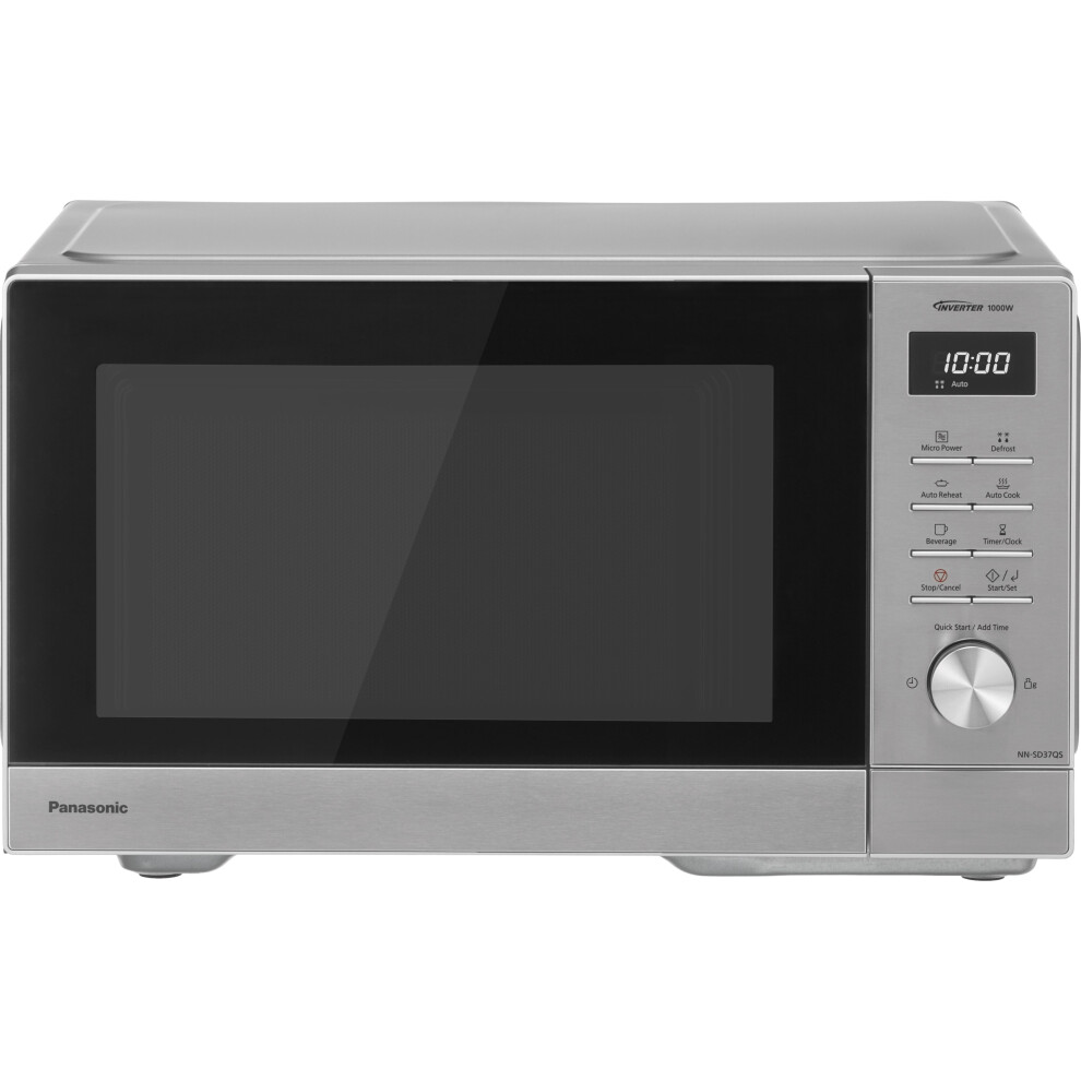 Panasonic NN-SD37QSBPQ 29 Litre 25cm High, Freestanding Small Standard Microwave Oven - Stainless Steel