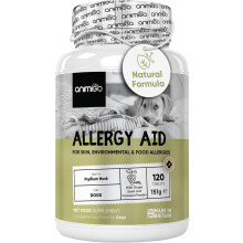Dog Allergy Tablets - 120 Natural Grape Seed & Chicken Flavoured Tablets for Itchy Skin & Immunity