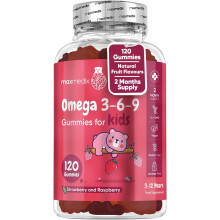 Omega 3 6 9 Gummies for Kids - 120 Vegan Gummies - 2 Month Supply - Rich in EPA, DHA & ALA