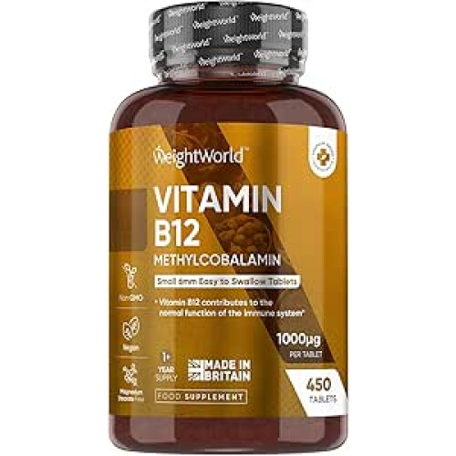 WeightWorld Vitamin B12 Tablets - 450 Tablets (1+ Year Supply) 1