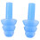 Pair Swimming Dive Flexible Silicone Ear Plugs Earplug Blue 4