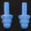 Pair Swimming Dive Flexible Silicone Ear Plugs Earplug Blue 9