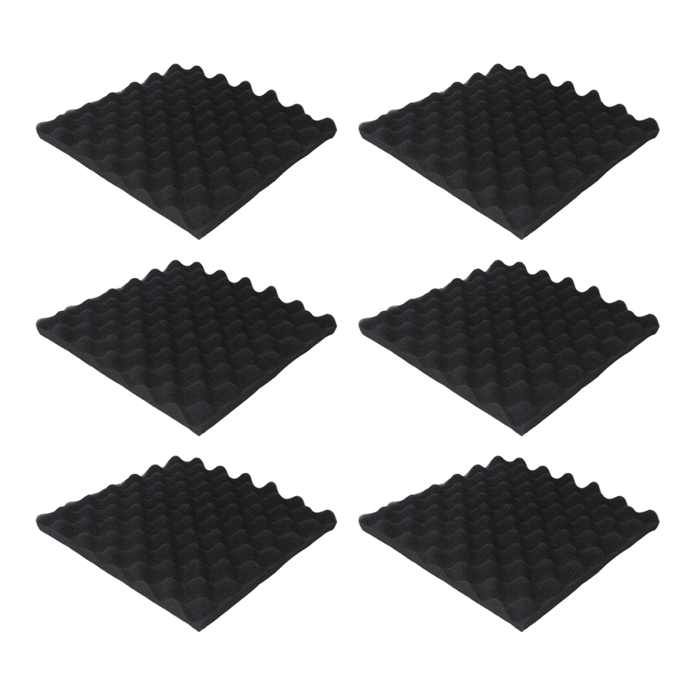 6 Pack Self Adhesive Acoustic Foam Panels Fireproof Soundproofing Treatment Wall Panel,Reduce Noise For Studio,Etc 4851815540344