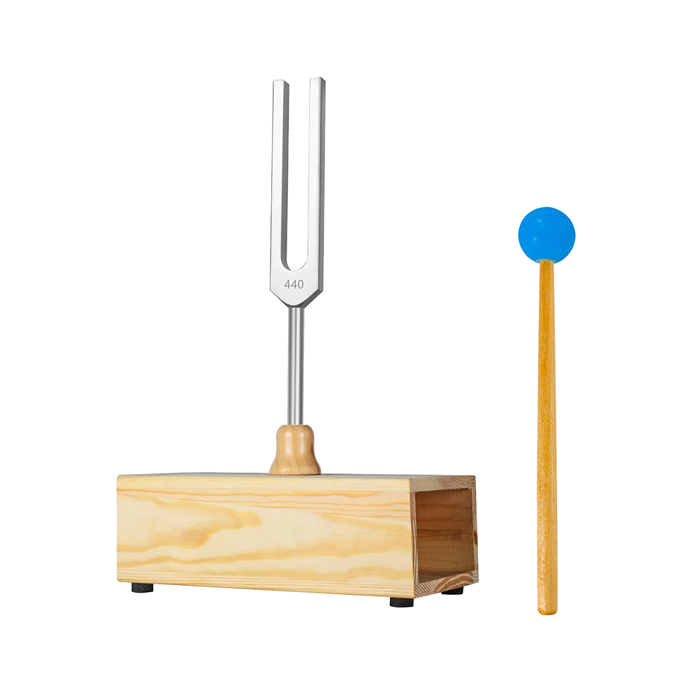 Exogio 440Hz Tuning Fork,Tuning Fork Resonance Box,For Sound Therapy, Yoga, Meditation And Relaxation