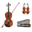 Wooden Violin: Solid Wood Popularization Violin, Beginner Practice Violin 9