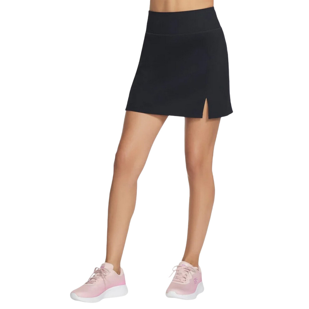 (XS, Black) Skechers Womens/Ladies Go Flex Ribbed Skort