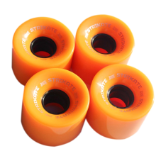 4Pcs 60X45mm Cruiser Skateboard Wheels PU Long Board Wheels, Orange