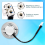 2pcs Range Hood Light Bulbs, Stainless Steel LED Replacement Recessed Kitchen 5