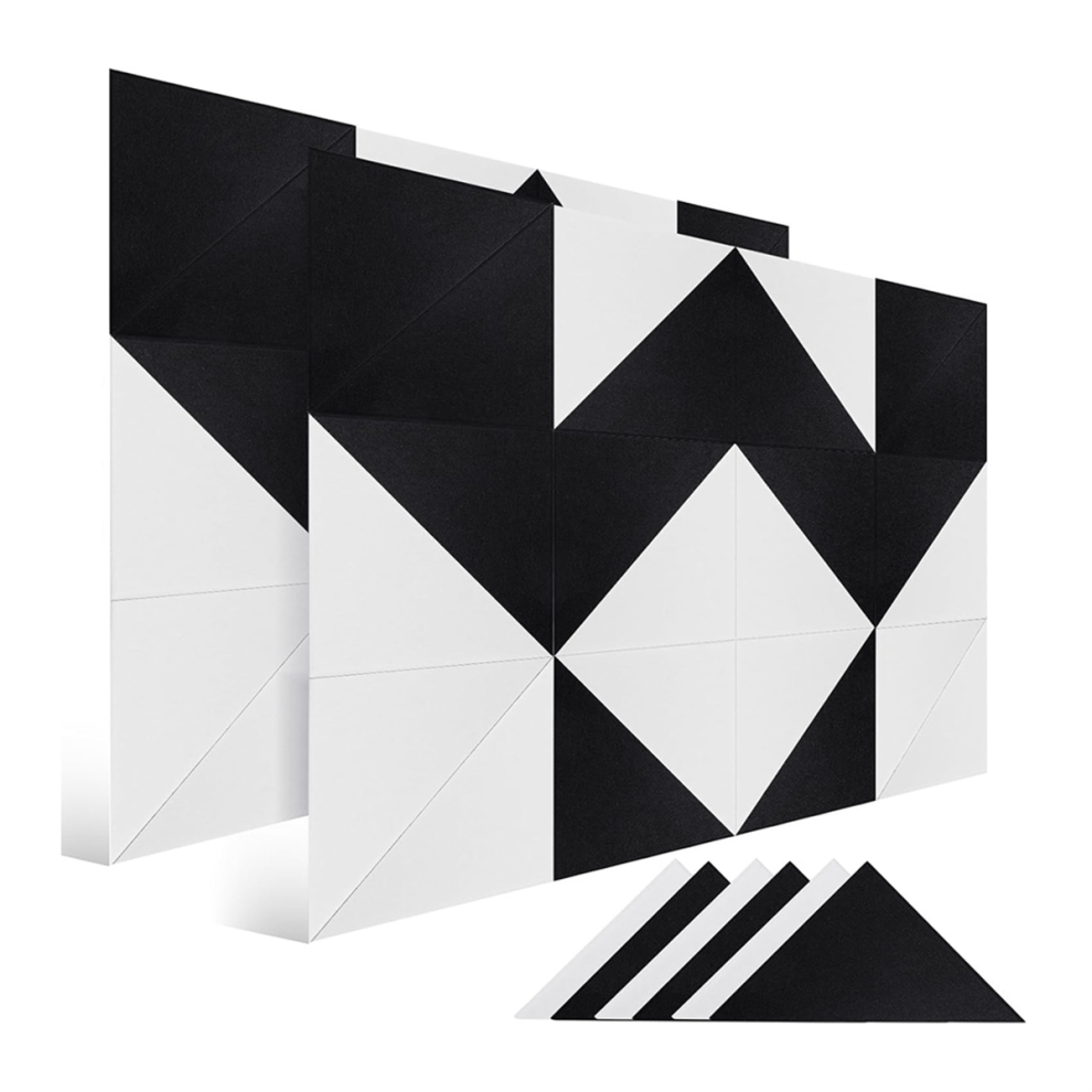 Acoustic Panels, 24 Pack Soundproof Wall Panels,Self-Adhesive Sound Absorbing, Triangle Proof Panels 4853346369111