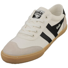 Gola Badminton Womens Casual Trainers in Off White Black - 3 UK