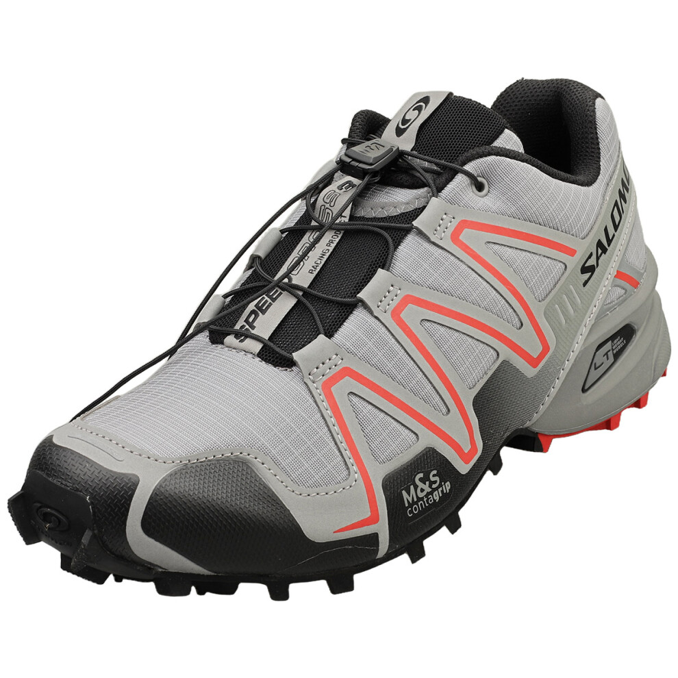 (10) Salomon Speedcross 3 Reflect Unisex Running Trainers in Grey Red