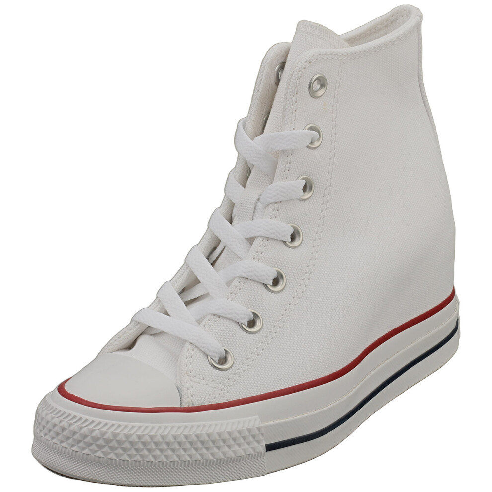 Converse Ctas Wedge Hi Womens Casual Trainers in White - 6 UK