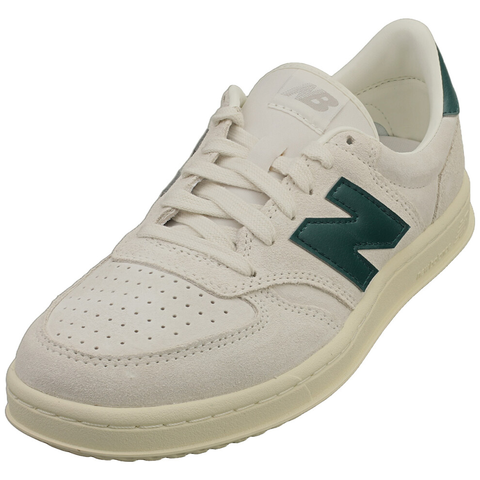New Balance (7) 500 Mens Fashion Trainers In Off White Green