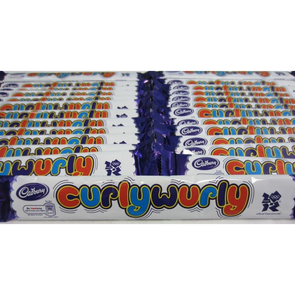 Cadbury Cadbury's Curlywurly Chewy Caramel Chocolate - Full Box 60 Bars
