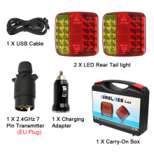 (12-24V) magnetische drahtlose LED Anhänger hinten Rücklicht Signal Warnung Bremsleuchte LKW Rücklicht