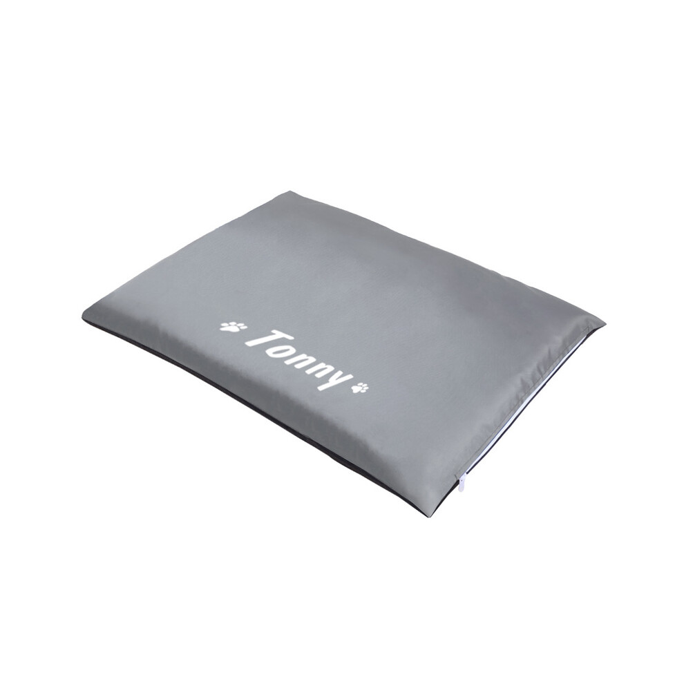(GRIS-45X30cm) Tapis imperméable pour animaux de compagnie, coussin pour chien et chat, nom personnalisé,