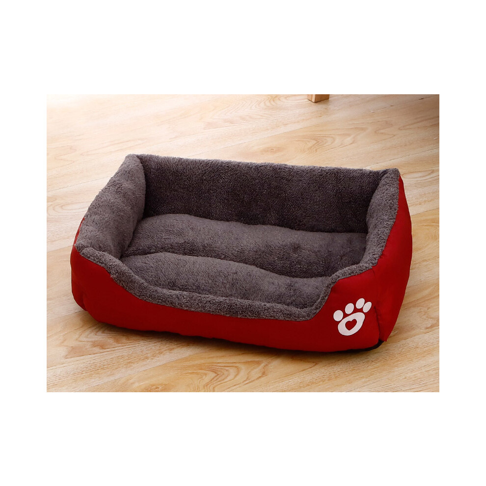 (9-58x42 cm) Grand panier pour chien, niche carrée couleur bonbon, pour petits, moyens et grands chiens