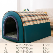 (D-M 40X35X35CM) Cuccia per cani calda e rimovibile, lavabile, per cani di taglia grande e media, portatile