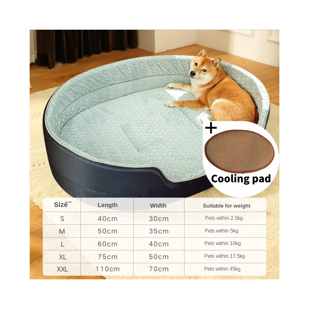 (B6-L) Tapis rafraîchissant pour chien double face disponible toutes saisons grande taille extra large