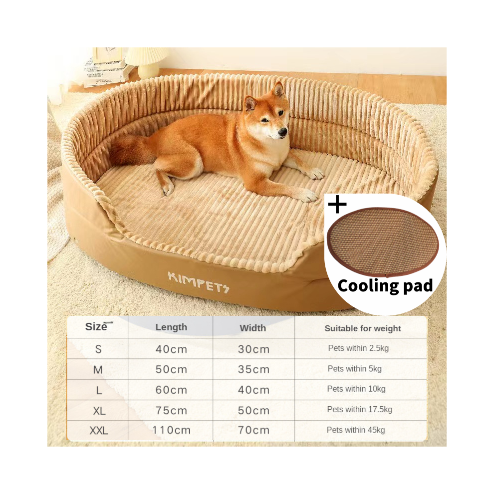 (B1-L) Tapis rafraîchissant pour chien double face disponible toutes saisons grande taille extra large