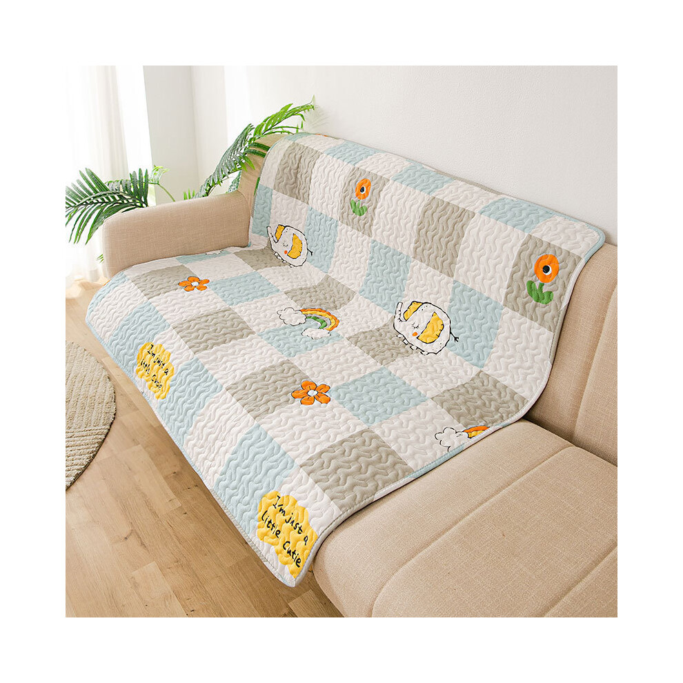 (Arc-en-ciel-M 90x90cm) Tapis pour chien pour sols Parc pour animaux de compagnie Chenil Caisses Tapis