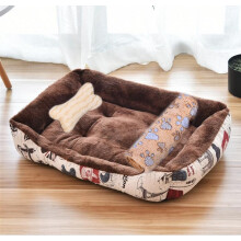 (3-in-1 7-40x30 cm) Klein hondenhok Kennel Huisdiernest Four Seasons Wasbaar Teddybeer Hondenkattenhuis