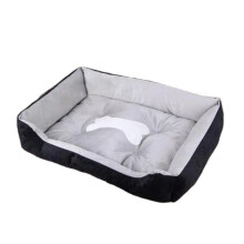 (zwart-XS)Leuke bottenkennel, verdikte slaapmat voor huisdieren, stevig en bijtbestendig hondenhok,