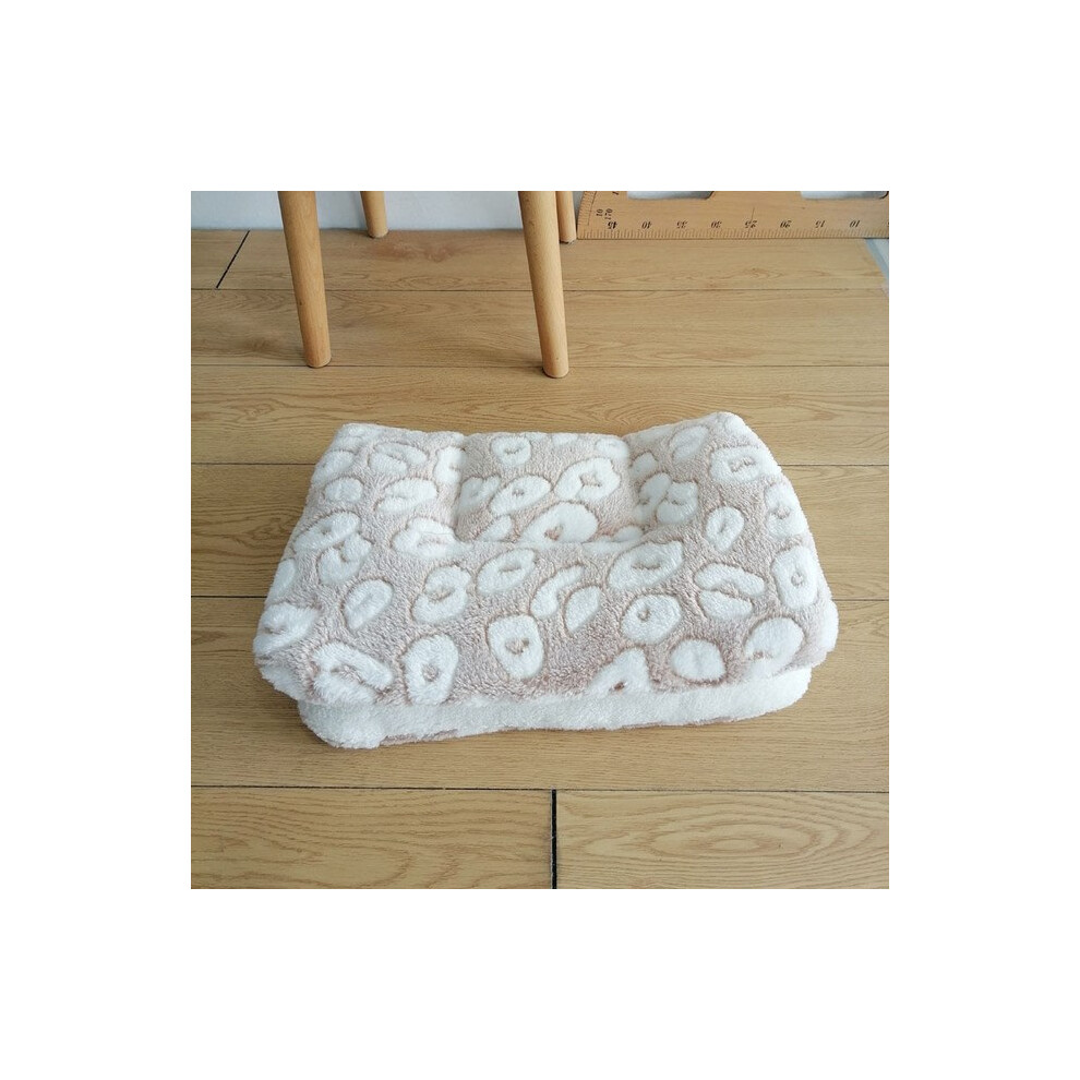 (Type 30-80x57cm) Tapis en flanelle pour animaux de compagnie, lit pour chien, lit pour chat, tapis