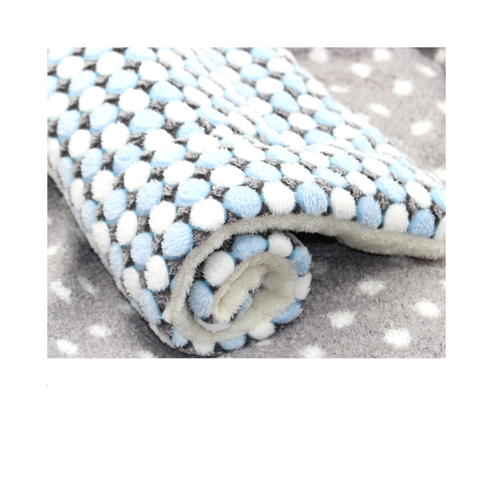 (CW004-landian-XL-67x48cm) Tapis de couchage en flanelle pour animaux de compagnie multi-modèles, tapis