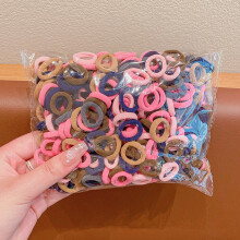 (Farben-3) 100 Teile/satz Kinder Nette Einfarbig Gitter Welle Elastische Haarbänder Baby Mädchen Scrunchies