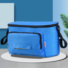 (Himmelblau) Kinderwagen-Organizer-Tasche, Hot Mom Kinderwagen-Zubehör, Reisetasche mit Haken für Rollstuhl,