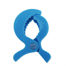 (Blau 1 Stück) Buntes Baby-Autositz-Zubehör aus Kunststoff, Kinderwagen-Spielzeug-Clip, Kinderwagen-Steckhaken