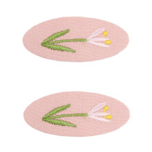 (Style23-2PCS) Niedliche Stickerei Tropfenform Haarnadel Vintage Floral Mädchen BB Haarnadel Kopfbedeckung