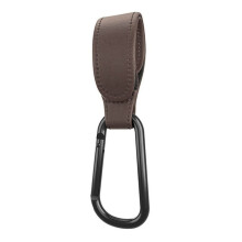 (Kaffee-1pc) PU Leder Baby Tasche Kinderwagen Haken Kinderwagen Drehen 360 Grad Drehbare Warenkorb Organizer