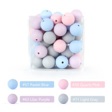 (AY Set)20 stücke 12mm Silikon Baby Perlen Runde Beißring Zahnen Perlen DIY Schnuller Kette Halskette
