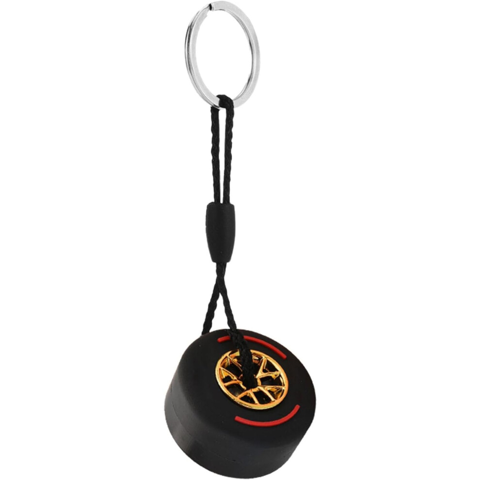 (Red) Rubber Tire Keychain | Portable Car Keyring - Wheel Tyre Auto Keychain, Cute Car Key Keyring, Automotive Car Fans Keyring for Men Women
