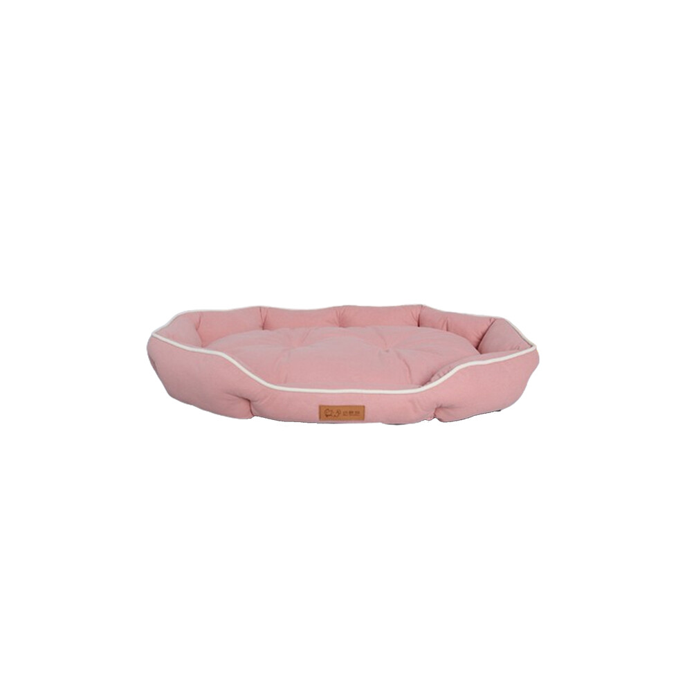 (Rose-XL-90x60x18cm)Grand panier pour chien toutes saisons, niche pour chat, panier élastique, grand