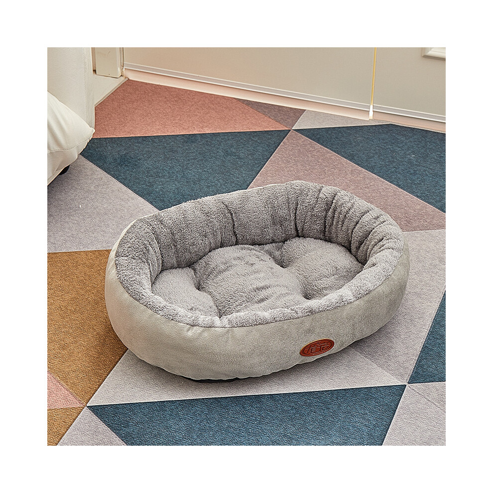 (gris-M) 1 pièce, lit pour chien, doux et chaud, niche pour chat, canapé pour chien de taille moyenne