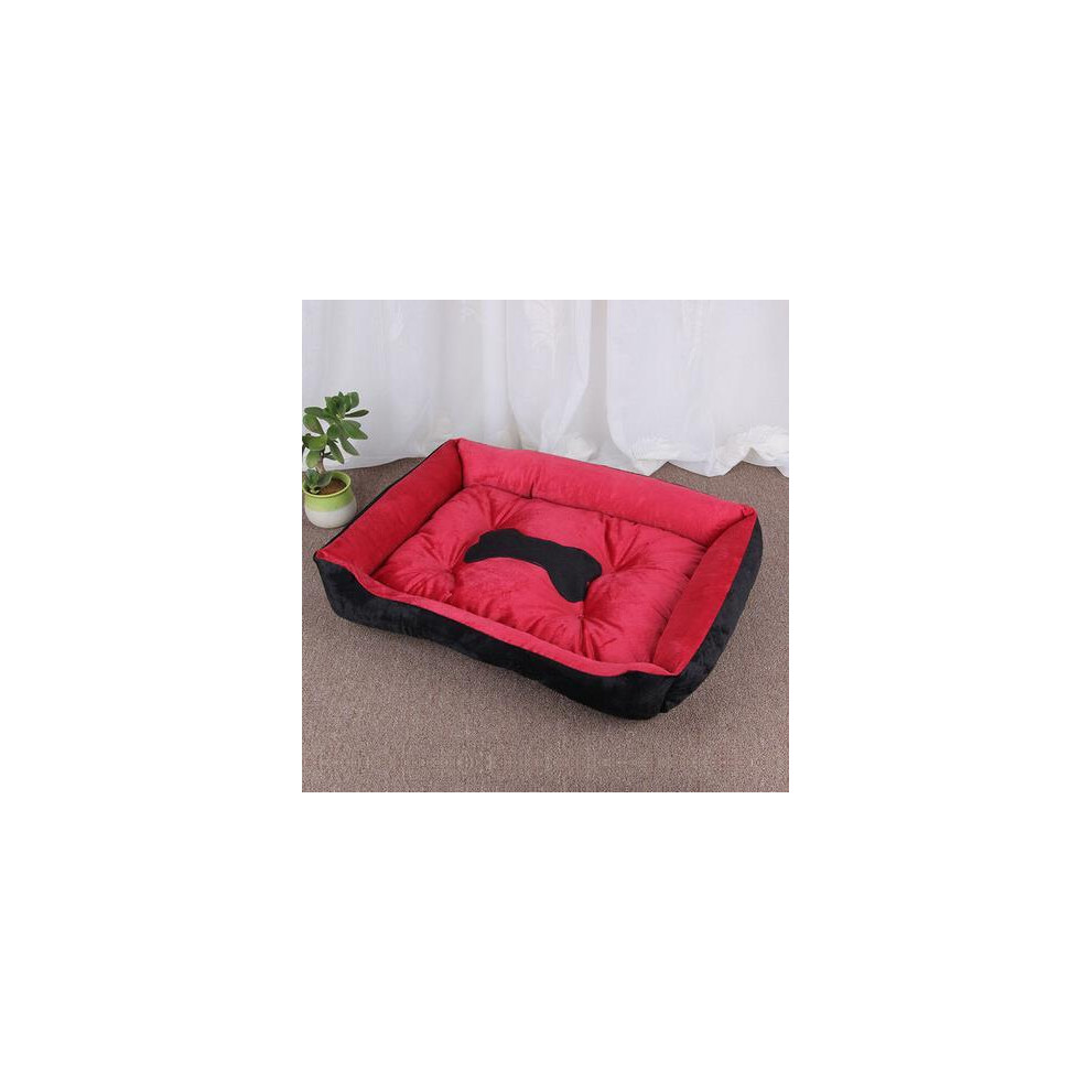 (2-48x36 cm) Coussin pour chien et chiot, niche pour chat, chiot, grande taille, nid doux, panier pour