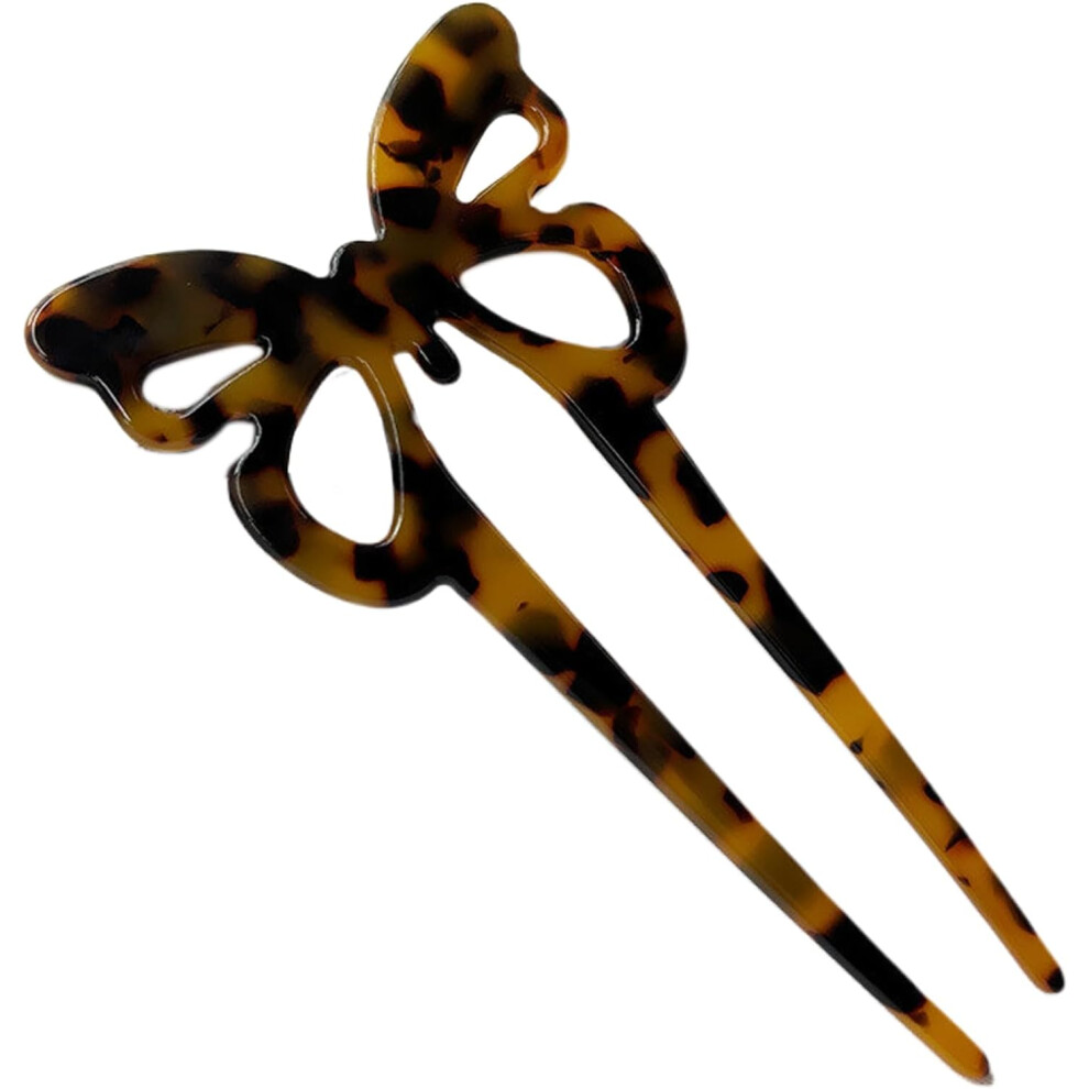 French Pins, U Shaped Hairpins with 2 Prong, Hairstyle Accessories Vintage Hair Fork French Twist Hair Pin, Updo Hair Clips for Updos & Bun