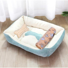 (3 en 1 9-72x55 cm) Cuccia per cani in pile spesso e morbido, flanella, nido in pile morbido, cestini