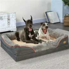 (Groot - 83x57x25cm) Jumbo grote orthopedische hondenmand, traagschuim, huisdierbank, waterdicht, verhoogd