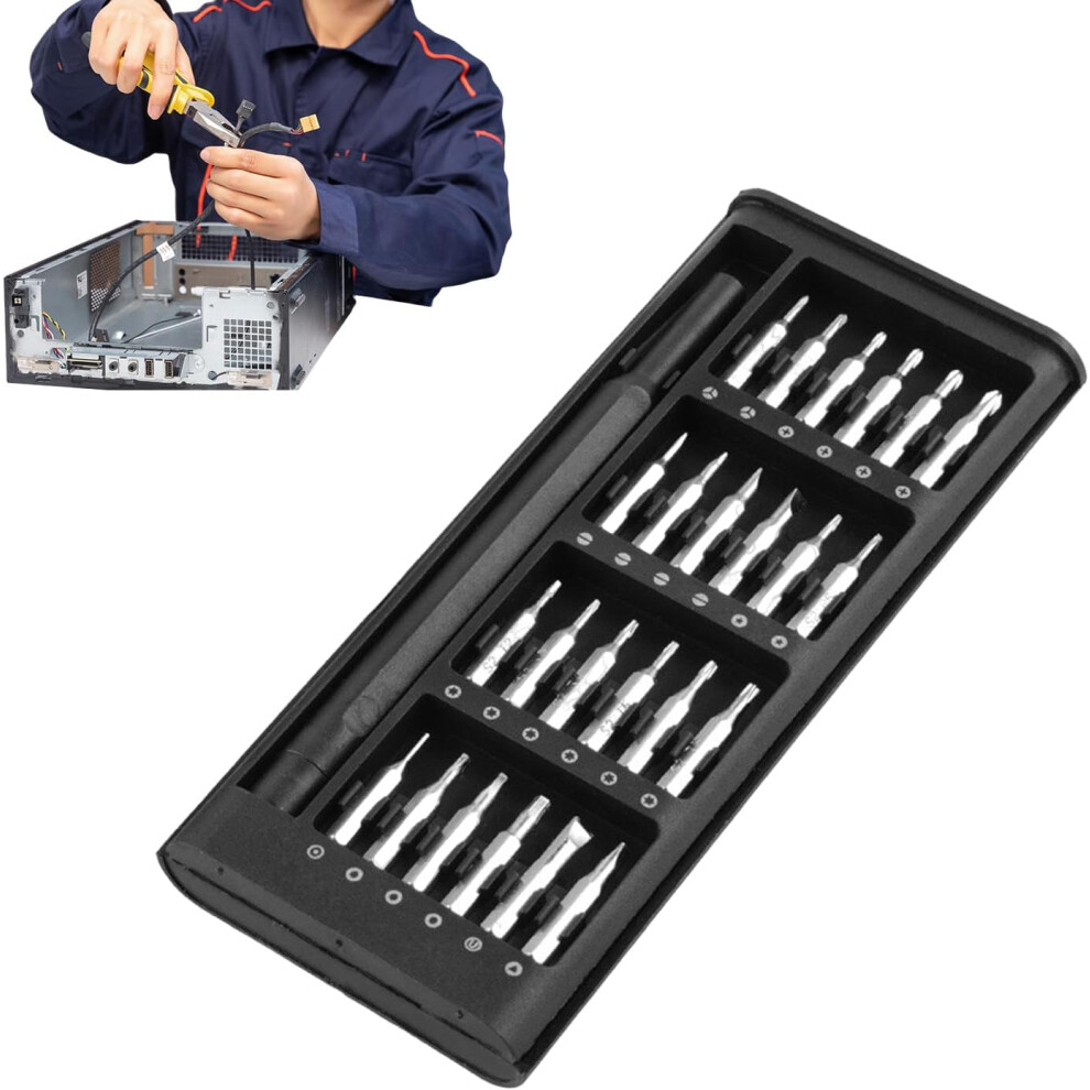 Precision Screwdriver Set,24-in-1 Cordless Power Screwdriver | Multifunctional Small Screw Driver Set, Electronic Repair Tool for Mobile Phone,-image-OPC-PGXGKKS-NEW