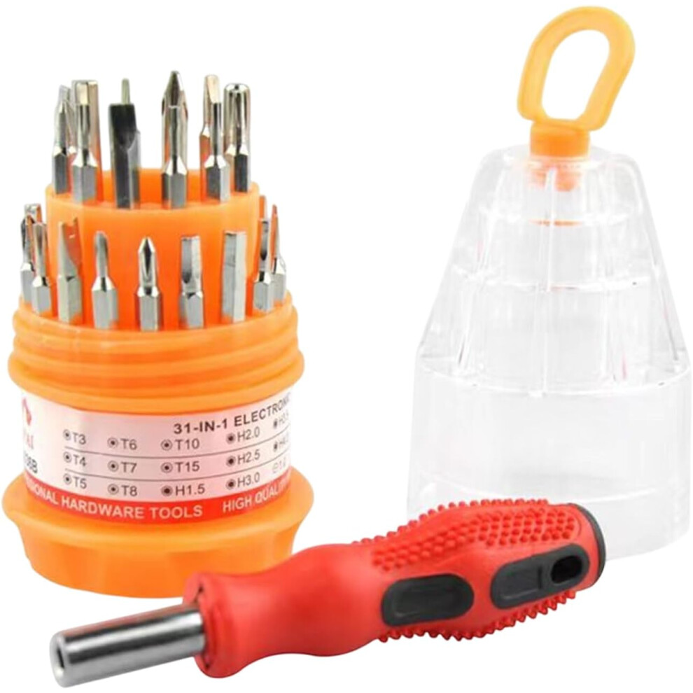 Electronic Screwdriver Set - Multifunctional Detach Tool Kit - Reusable Repairing Supplies, Eyeglass Detach Accessories for Daily Use, Maintenance