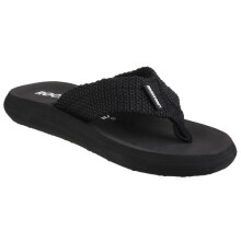 (Black, 5 (Adults')) Rocket Dog Sunset Webbing Women's Black Flip Flops